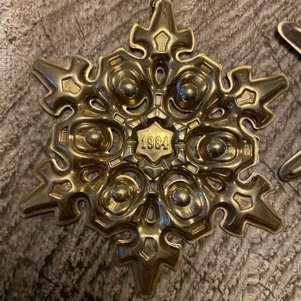 Gorham Bronze Snowflake Ornaments